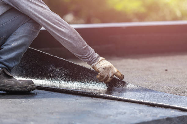 Professional Basement Waterproofing technician working in Bloomville, OH